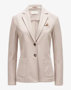 Jersey-Blazer aus Baumwoll-Mix