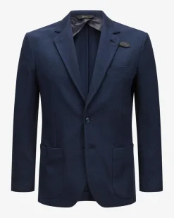 Jersey-Sakko aus Seide und Baumwolle