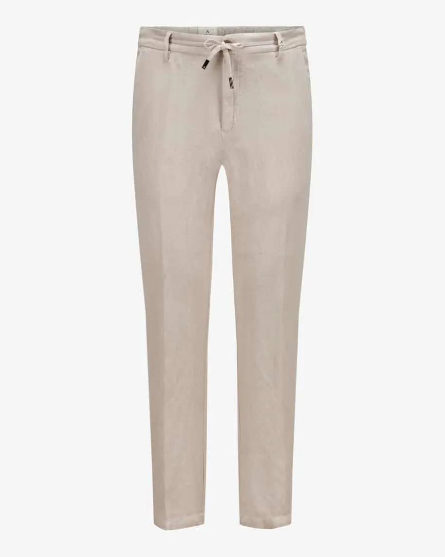 Joggpants aus Baumwolle und Leinen