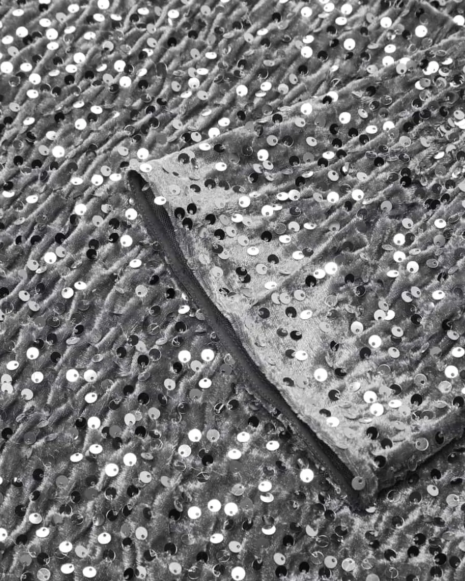 Jorina Pailletten-Samtblusenshirt