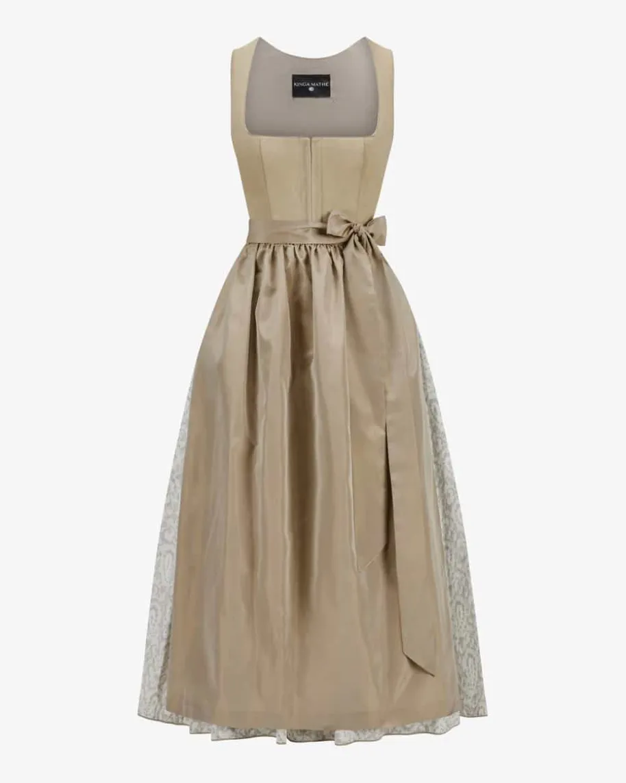 Kitzbühl Dirndl lang mit Seidenschürze