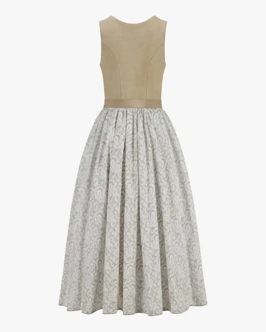 Kitzbühl Dirndl lang mit Seidenschürze