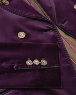 Kornegg Doppelreiher-Trachtenjanker aus Baumwollsamt