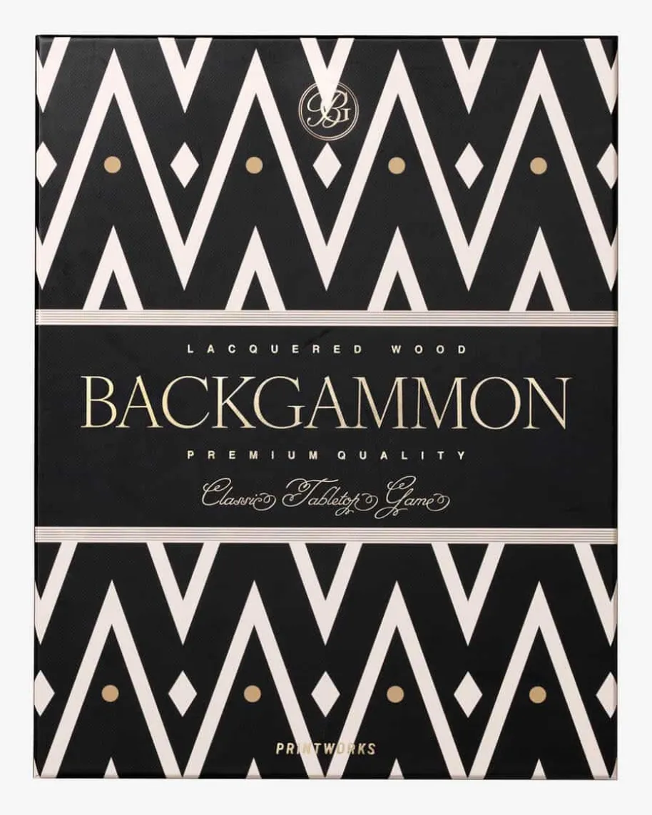 Lacquered Backgammon-Spiel