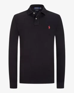 Langarm-Polo Custom Slim Fit