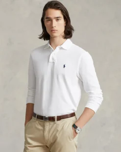 Langarm-Polo Custom Slim Fit