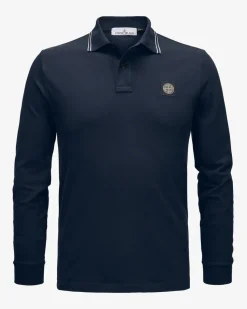 Langarm-Poloshirt Slim Fit