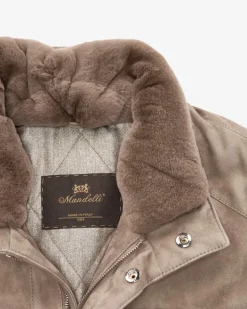 Leder-Fieldjacket