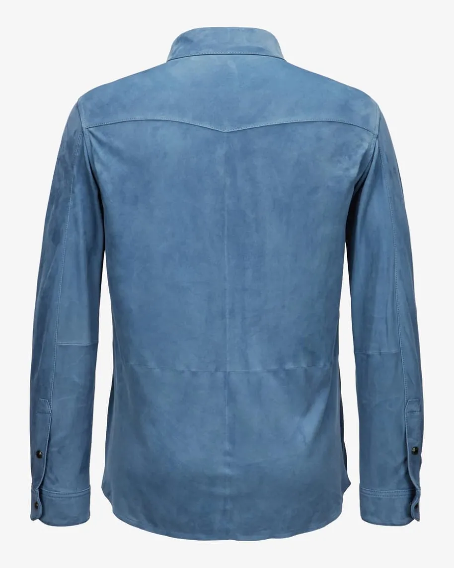 Leder-Shirtjacket