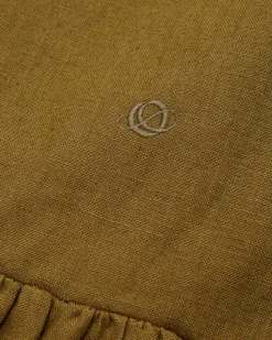 Leinen-Dirndl lang mit Schürze