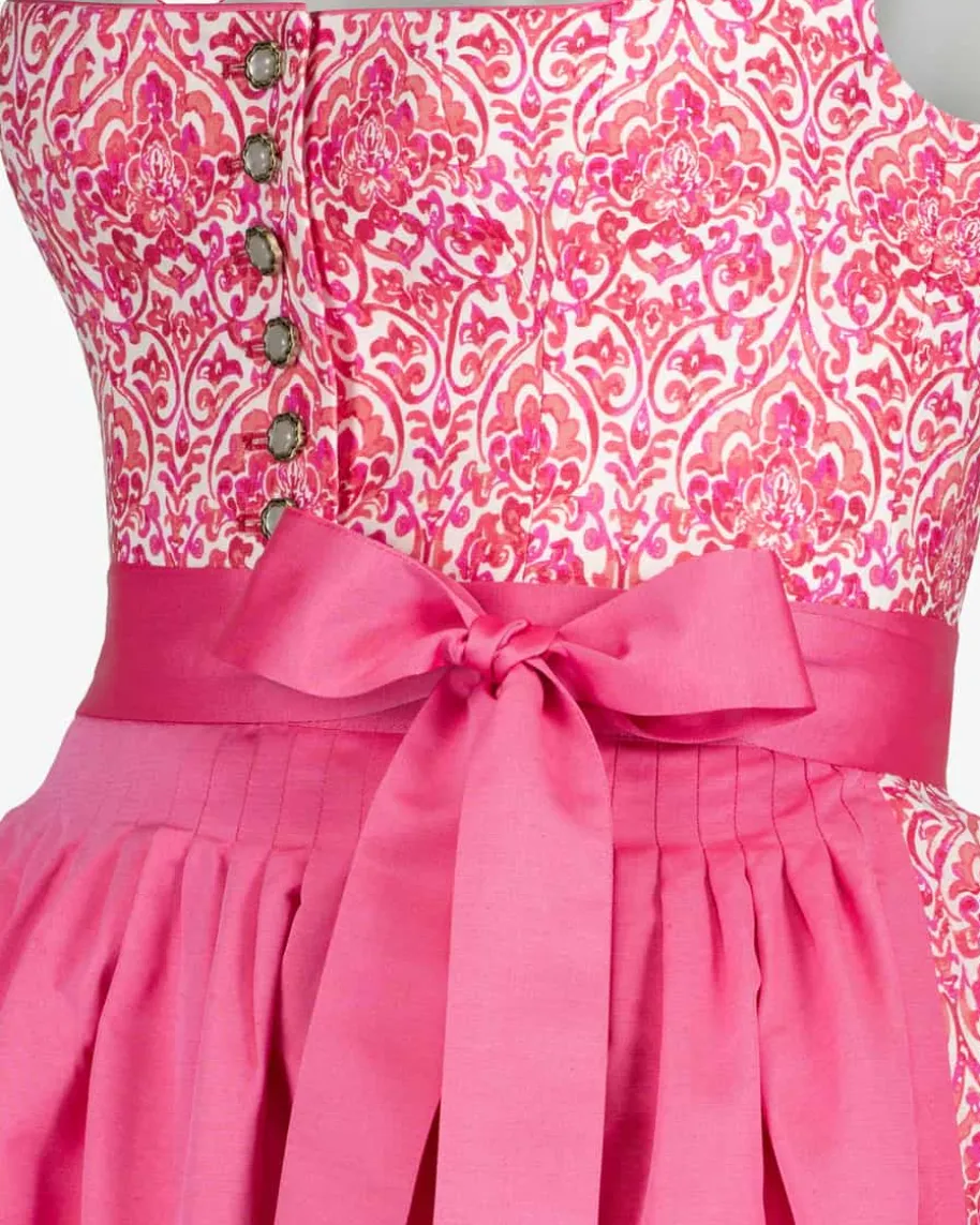 Leinendirndl lang mit Schürze