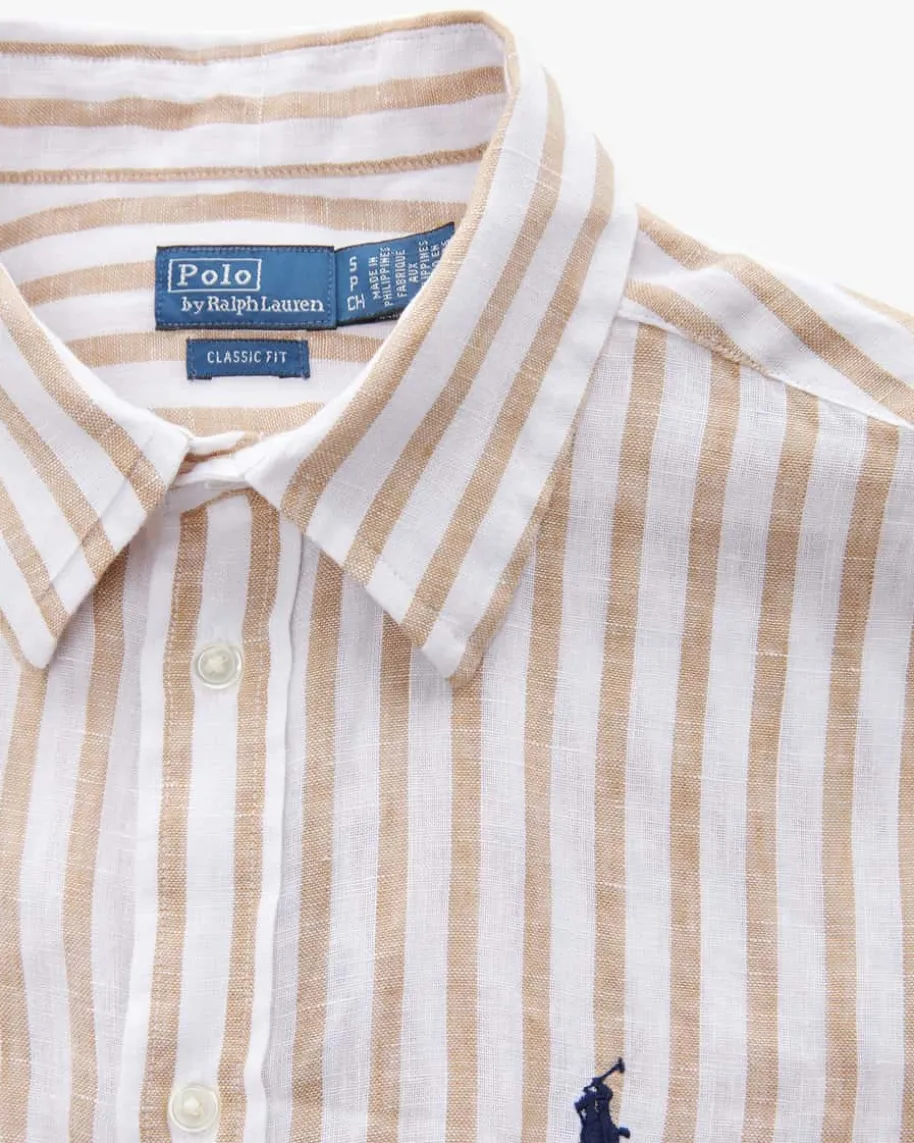 Leinen-Hemdbluse Classic Fit