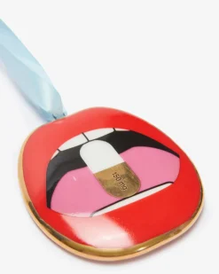 Lips Happy Pill Ornament Anhänger