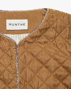 Lizetta Samt-Steppjacke