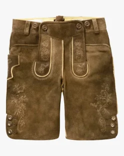 Loisachtal Lederhose kurz aus Ziegenleder