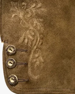 Loisachtal Lederhose kurz aus Ziegenleder