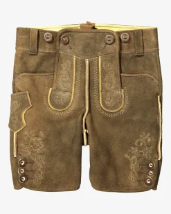 Loisachtal Lederhose kurz aus Ziegenleder