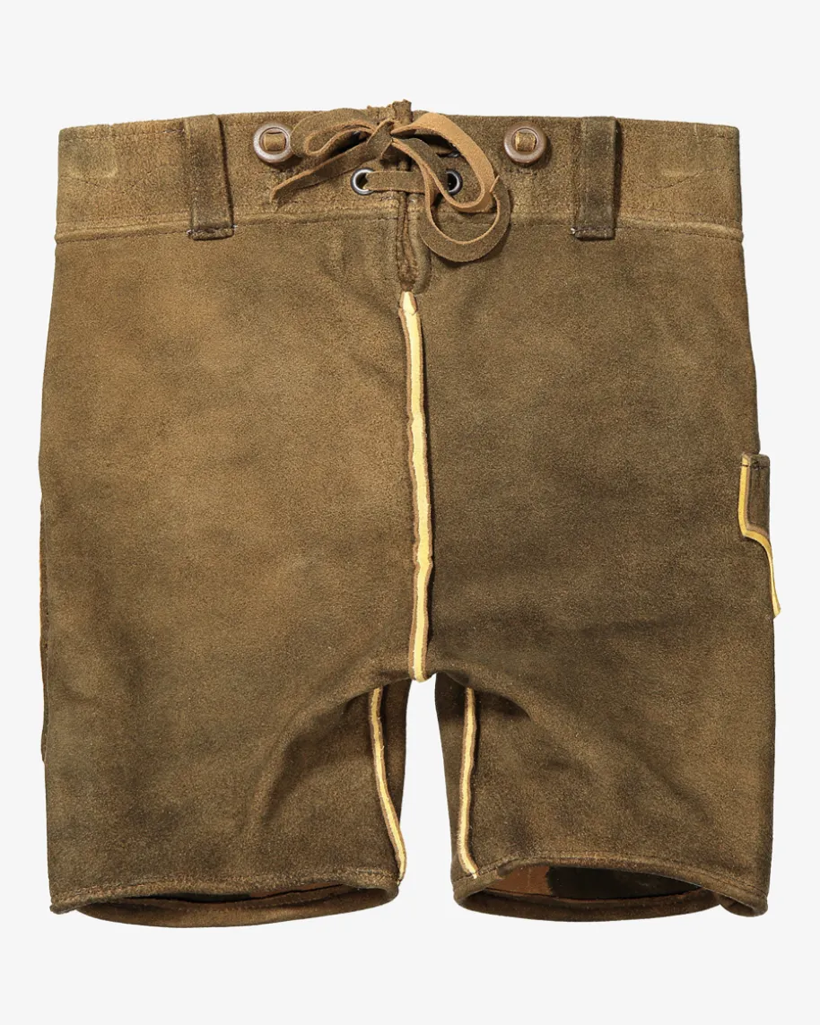 Loisachtal Lederhose kurz aus Ziegenleder