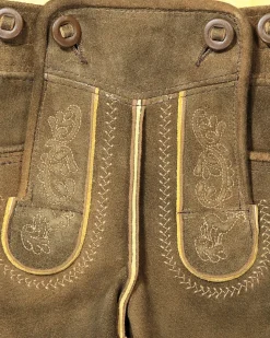 Loisachtal Lederhose kurz aus Ziegenleder