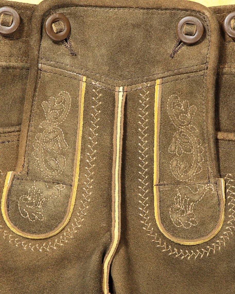 Loisachtal Lederhose kurz aus Ziegenleder