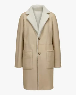 Luceram Wende-Lammfellmantel