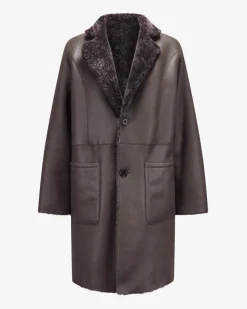 Luceram Wende-Lammfellmantel