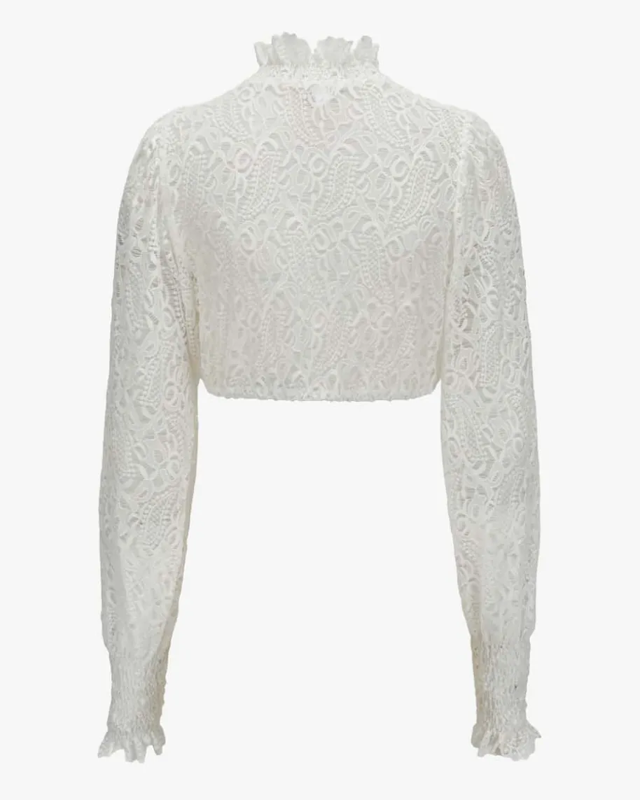 Luise Dirndlbluse Semi-Transparent