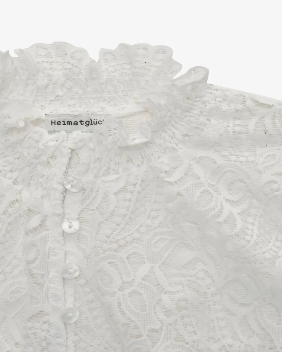 Luise Dirndlbluse Semi-Transparent