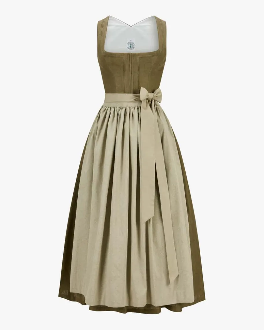 Lyana Leinen-Dirndl lang mit Schürze