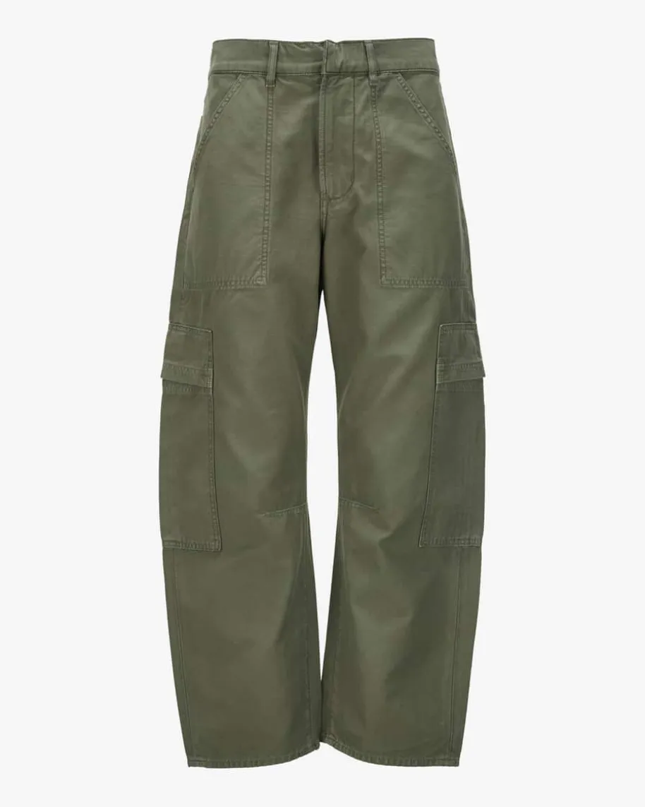 Marcelle 7/8-Cargohose Low Slung aus Baumwolle