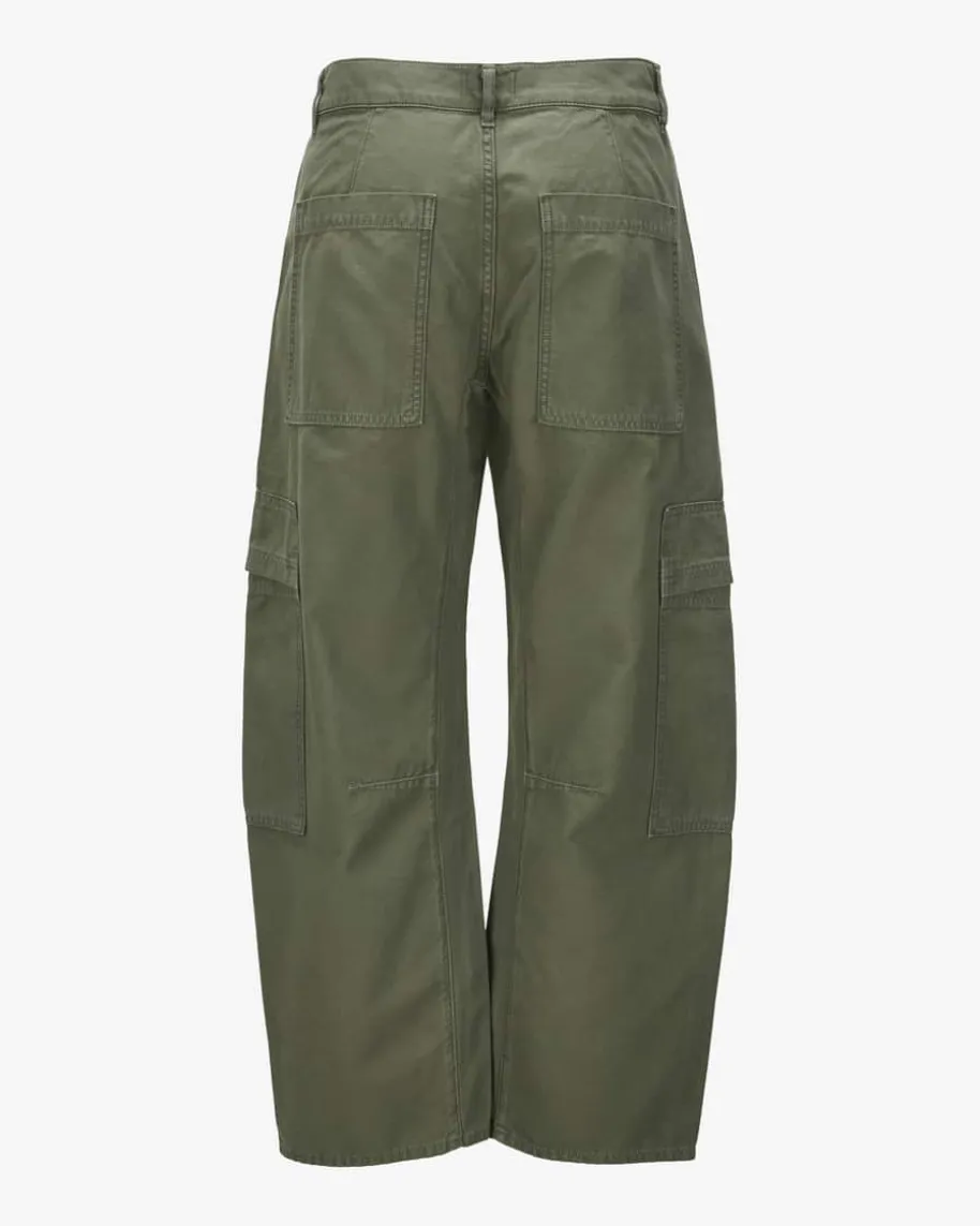 Marcelle 7/8-Cargohose Low Slung aus Baumwolle