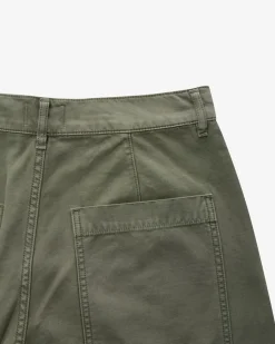 Marcelle 7/8-Cargohose Low Slung aus Baumwolle