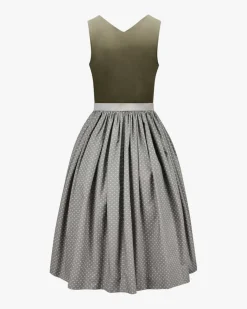 Marie Midi-Dirndl mit Seidenschürze