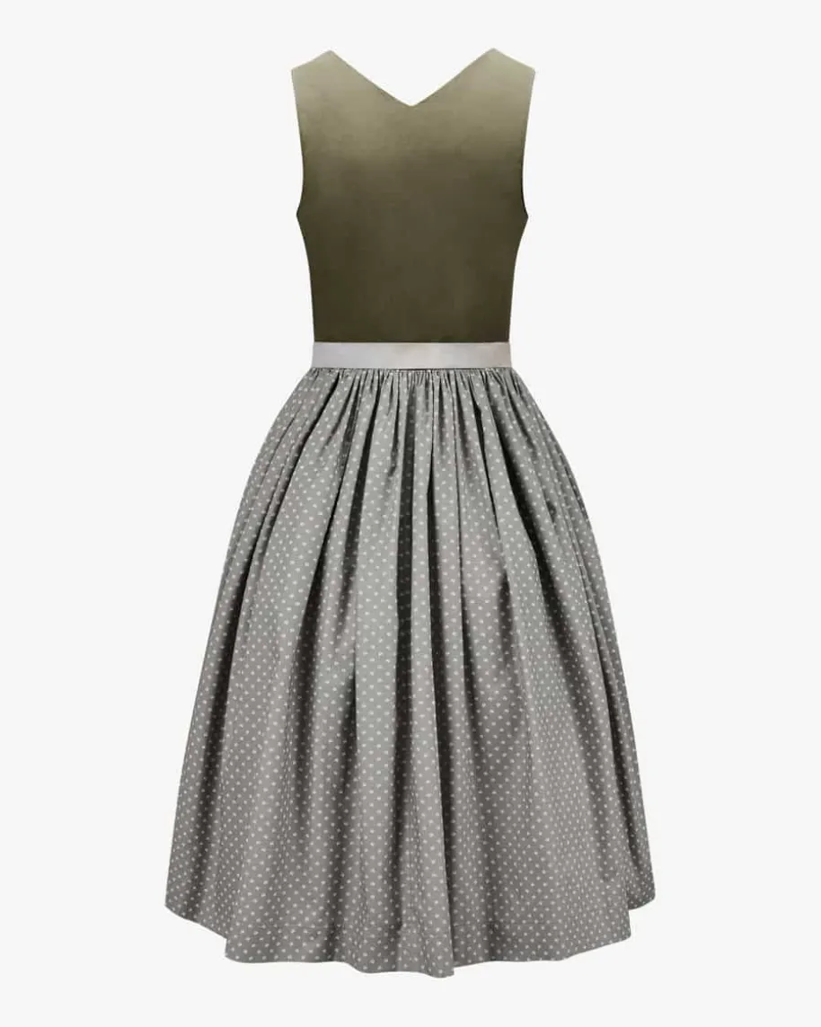 Marie Midi-Dirndl mit Seidenschürze