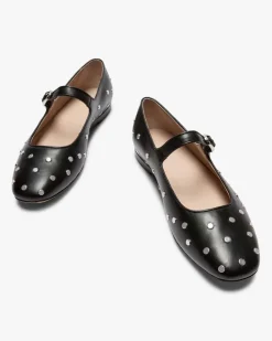 Mary Jane Studded Ballerinas