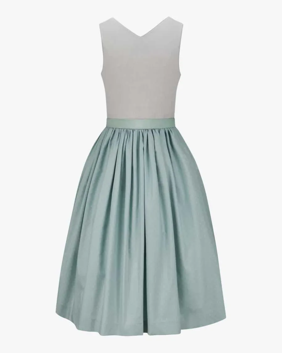 Midi-Dirndl mit Seiden-Schürze
