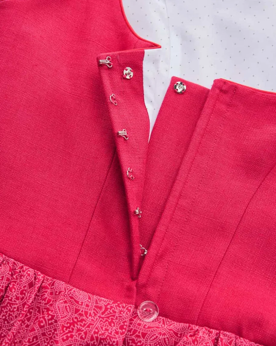 Midi-Wiesndirndl mit Schürze