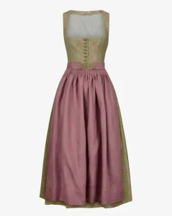 Monika Dirndl lang mit Schürze