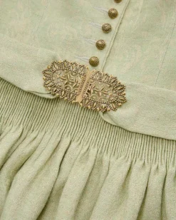 Monika Leinen-Dirndl lang mit Schürze