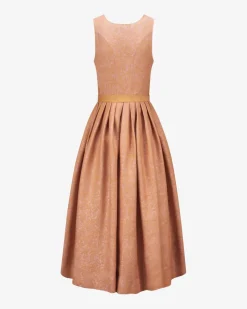 Monika Leinen-Dirndl lang mit Schürze