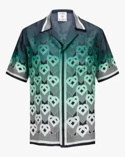 Monogram Gradient Seidenhemd