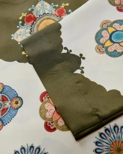 Muumuu Seiden-Kaftankleid