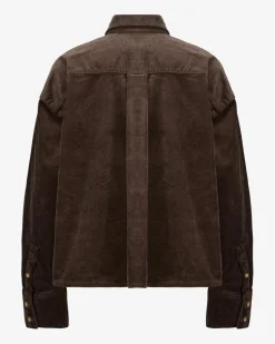 Nina Cord-Hemdbluse Cropped