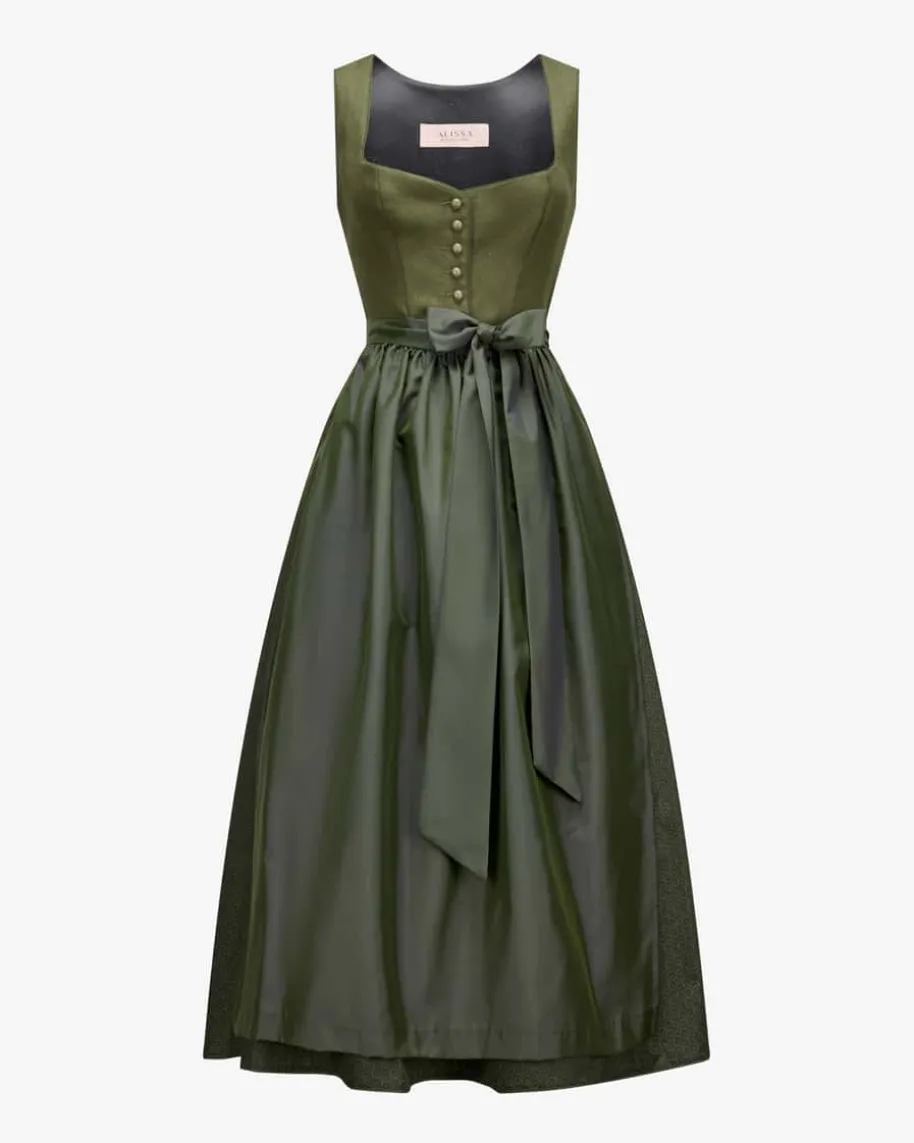 Nora Leinendirndl lang mit Schürze