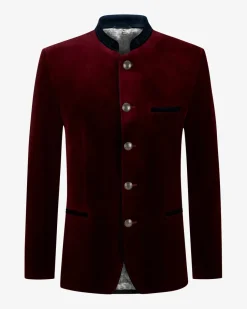 Obertraun Trachten-Samtjanker aus Baumwolle