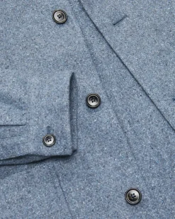 Overshirt aus Cashmere und Seide