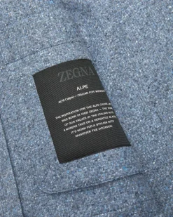 Overshirt aus Cashmere und Seide