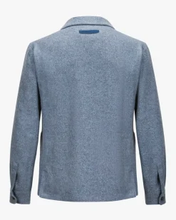 Overshirt aus Cashmere und Seide