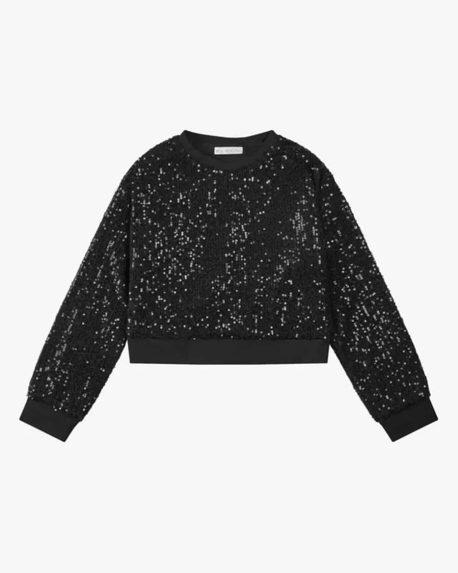 Pailletten-Pullover