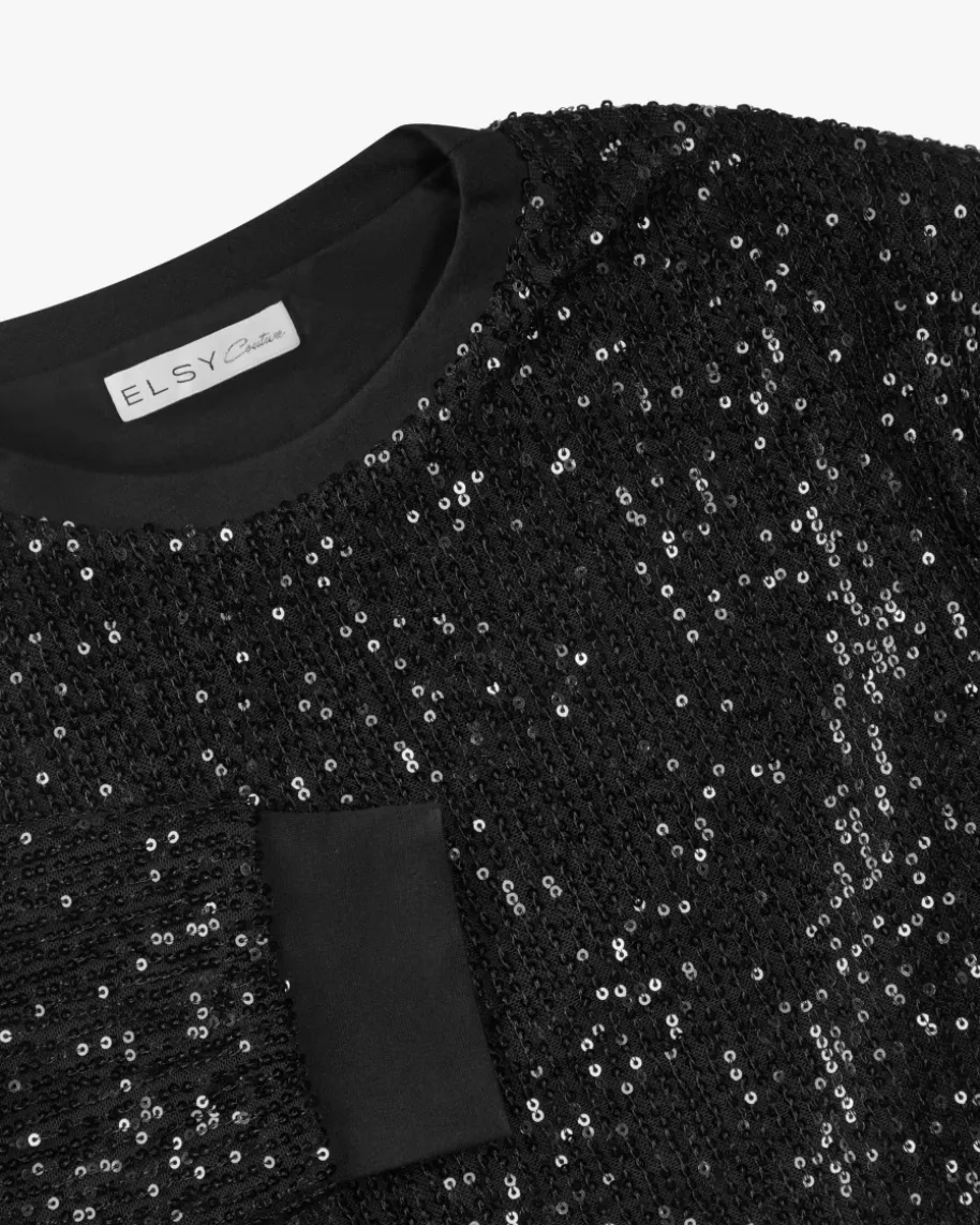 Pailletten-Pullover